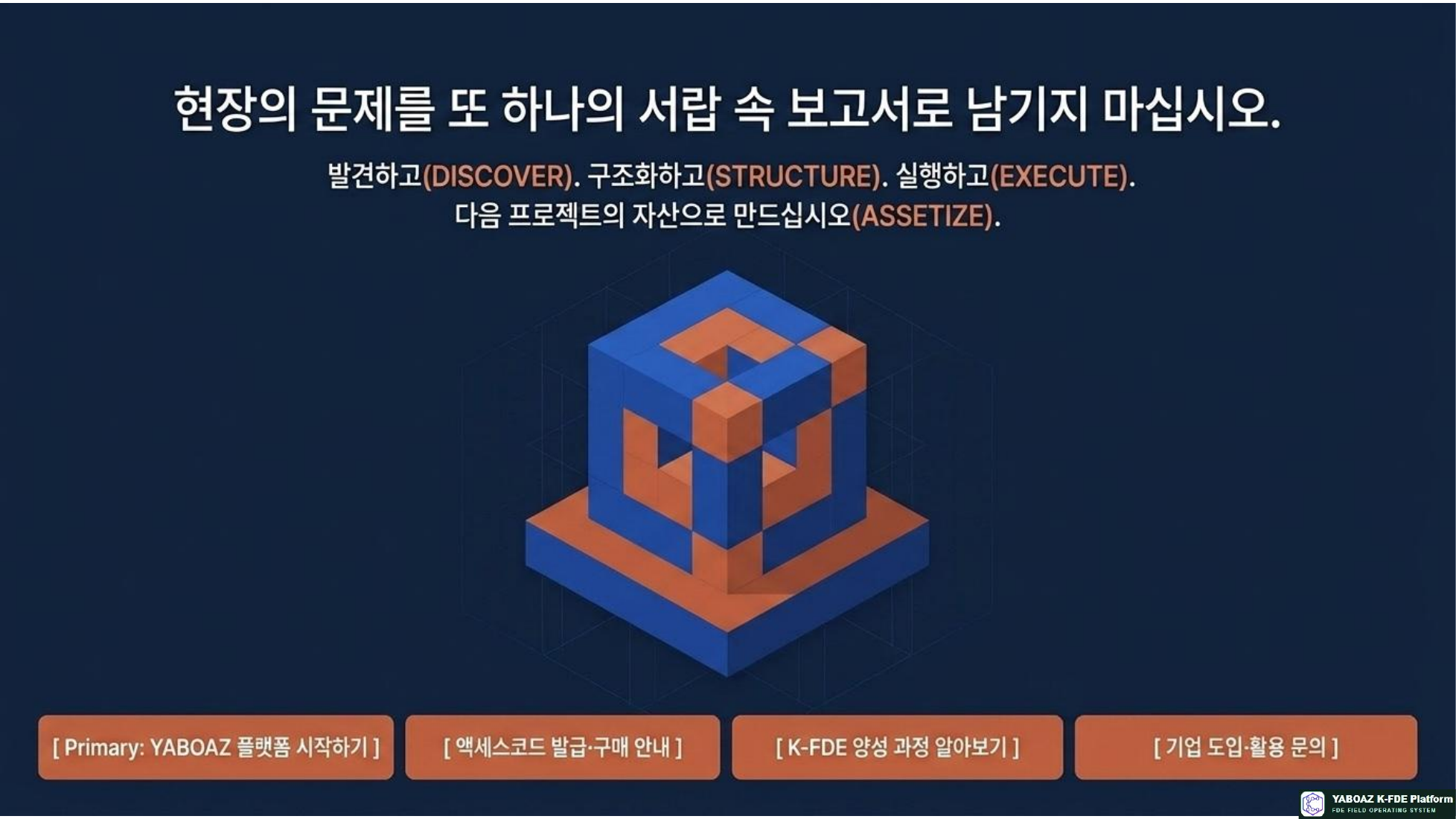 YABOAZ 현장 실행 운영 체계 참고 슬라이드 14